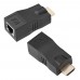 Bộ nối dài HDMI ra LAN 30m chuẩn 4K X 2K CAT 6/6E - màu ĐEN